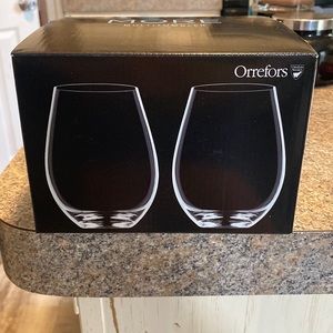 Orrefors stemless wine glass, set of 4